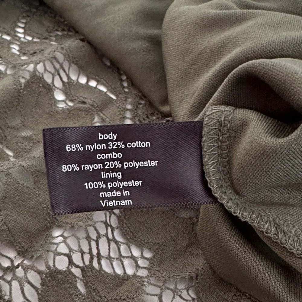 Lane Bryant, 👗 Olive Lace Dress, 26/28 Plus - Picture 5 of 6